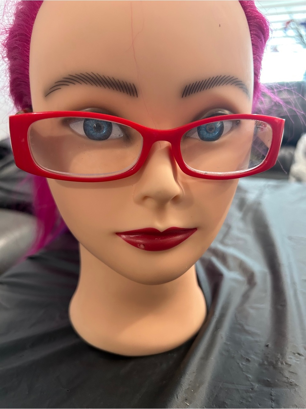 Red Women's Rectangle Reading Glasses 3.25